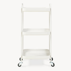 Carucior servire la masa cu 3 nivele Kelevn 67x33x31 cm otel gri [en.casa]