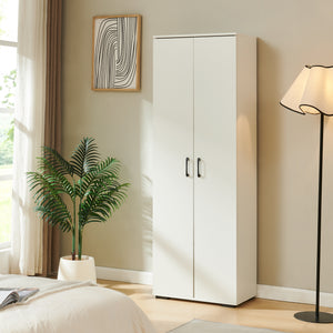 Dulap de haine Chalvefted 175x60x35 cm Alb [en.casa]