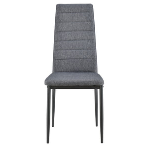 Scaune bucatarie Dolly set 2/4/6 buc metal/textil gri [en.casa] 