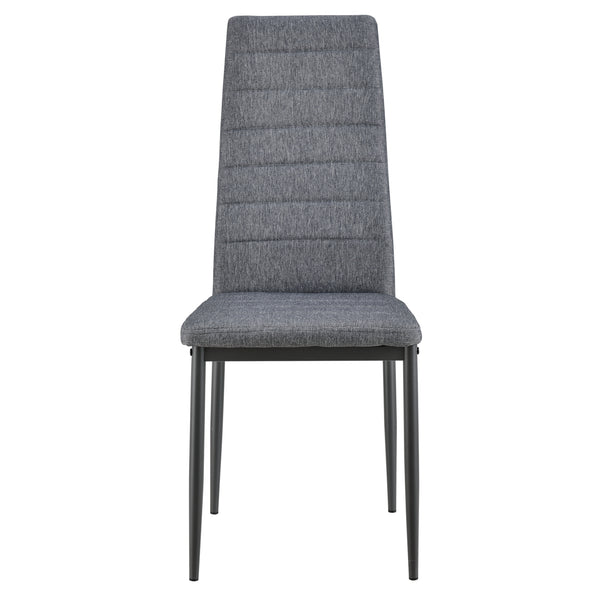 Scaune bucatarie Dolly set 2/4/6 buc metal/textil gri [en.casa] 