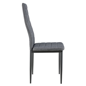 Scaune bucatarie Dolly set 2/4/6 buc metal/textil gri [en.casa] 