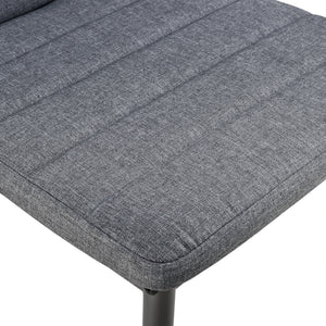 Scaune bucatarie Dolly set 2/4/6 buc metal/textil gri [en.casa] 