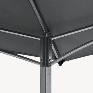 Pavilion pentru gratar BBQ Parga 250 x 241 x 151 cm gri inchis [en.casa]
