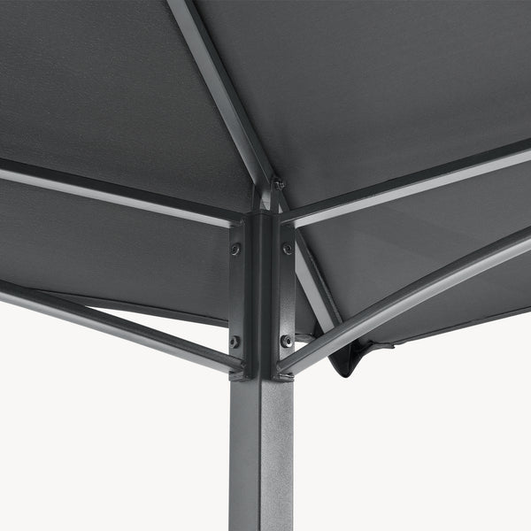 Pavilion pentru gratar BBQ Parga 250 x 241 x 151 cm gri inchis [en.casa]