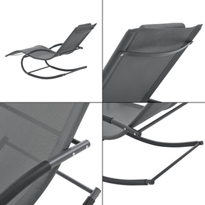 Scaun balansoar gradina Tarent 150 Kg gri inchis [en.casa]