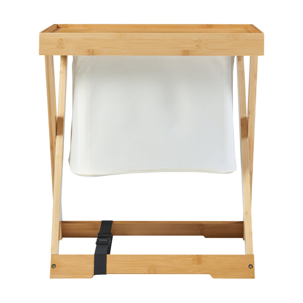 Masa pliabila camping Hattfjelldal 53x48x32cm bambus [en.casa]