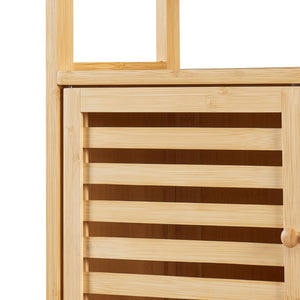Raft baie de sine statator deasupra WC Haugesund 157.5x60x25.5cm bambus [en.casa]