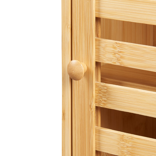 Dulap perete baie Järfälla 54,5x37x16cm bambus natur [en.casa]