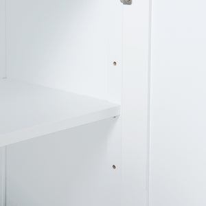 Dulap cu oglinda baie Karlsøy 50x60x15cm alb [en.casa]
