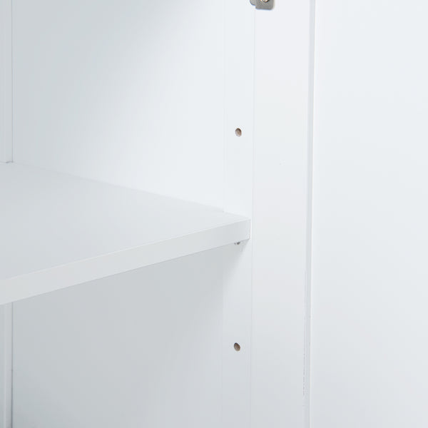 Dulap cu oglinda baie Karlsøy 50x60x15cm alb [en.casa]