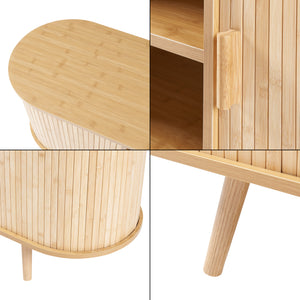 Comoda Nordkapp 140x40x56cm natur [en.casa]