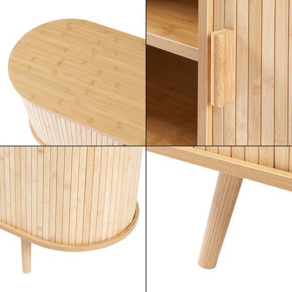 Comoda Nordkapp 140x40x56cm natur [en.casa]