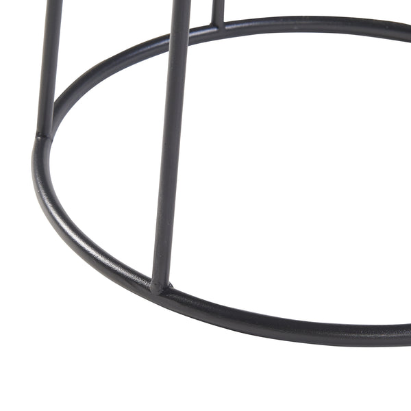 Set 2 buc suport plante marimi diferite Nesseby metal negru [en.casa]
