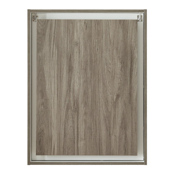 Birou perete pliabil Greve 80x62x16cm apl alb/efect lemn [en.casa]