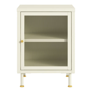 Dulap metalic Lindau 56x40x40 cm crem deschis [en.casa]