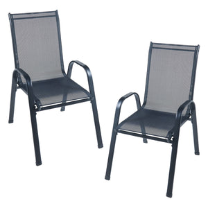 Set 7 componente mobilier gradina Aradeo negru [casa.pro]