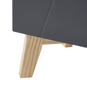 Dulap baie inalt Overath 160x30x30cm gri [en.casa]