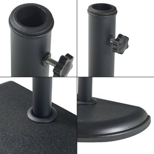 Suport umbrela soare Bisenti 45x29x4,5cm 10kg beton [casa.pro]