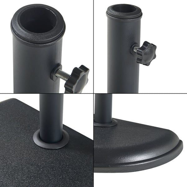 Suport umbrela soare Bisenti 45x29x4,5cm 10kg beton [casa.pro]