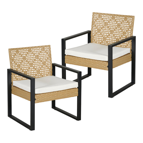 Set mobilier gradina 4 piese Calciano 1 masa 1 banca 2 scaune efect ratan bej [casa.pro]