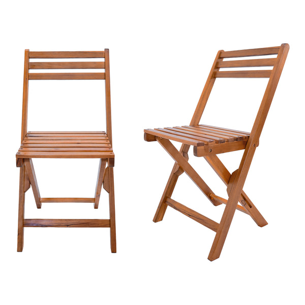 Set masa cu 6 scaune gradina Acerenza  lemn natur pliabil [en.casa]