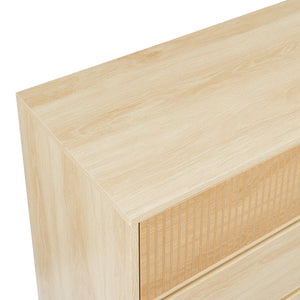 Comoda cu 3 sertare Landskrona 79,5x80x40 cm efect lemn stejar [en.casa]