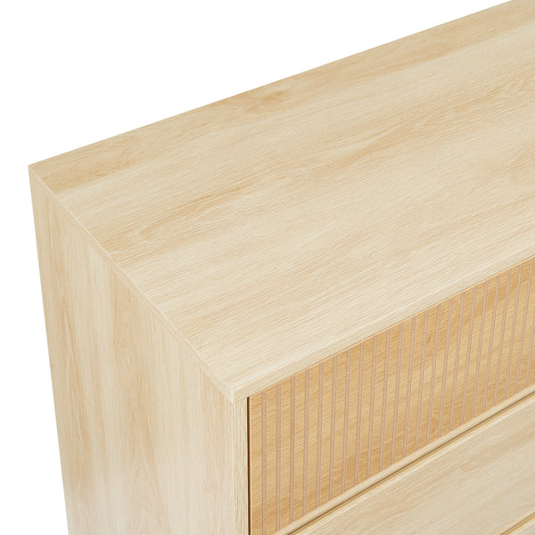 Comoda cu 3 sertare Landskrona 79,5x80x40 cm efect lemn stejar [en.casa]