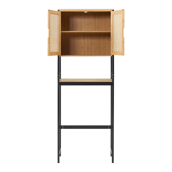 Dulap deasupra WC Tervola 172x63x27 bambus [en.casa]