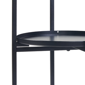 Set 3 buc suport plante masuri diferite Tuusula  metal negru [en.casa]