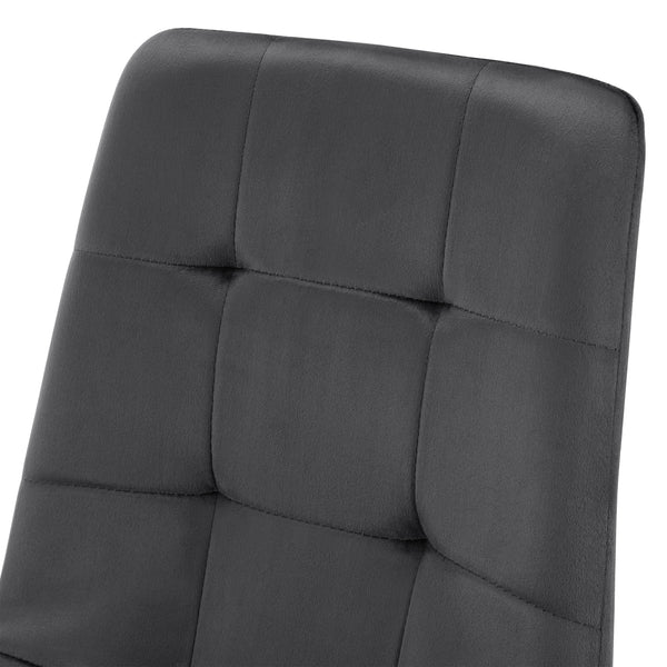 Set 4 scaune bucatarie Lexnitz gri inchis [en.casa]