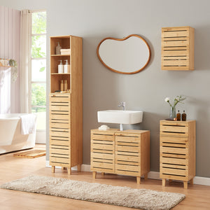 Dulap sub chiuveta Epind 60x66x30 cm bambus [en.casa]