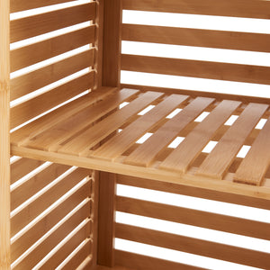 Dulap inalt Boksereys 180x35x35 cm bambus [en.casa]