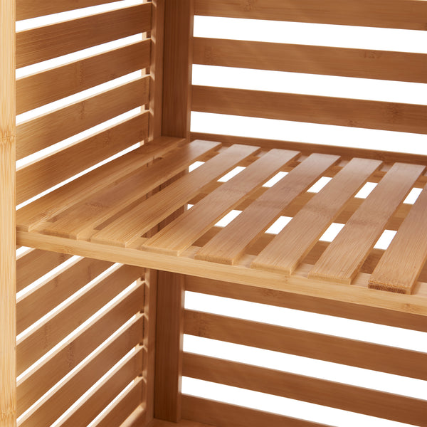 Dulap inalt Boksereys 180x35x35 cm bambus [en.casa]