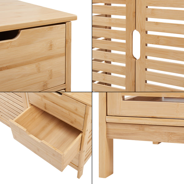 Dulap sub chiuveta Boksereys 60x100x35 cm bambus [en.casa]