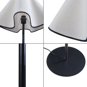 Lampa de podea Ashton 153 cm 1xE27  max 60W alb/negru [lux.pro]