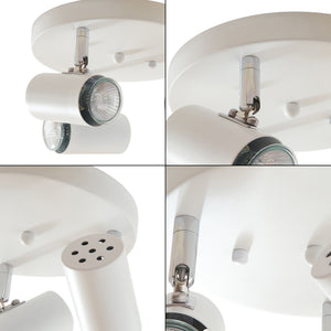 Lampa de plafon Bathgate 13 cm 3 x GU10 max 28W alb [lux.pro]