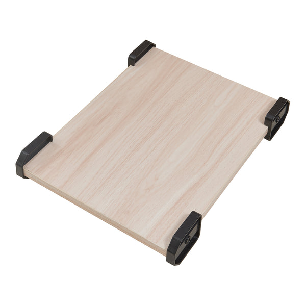 Birou cu suport PC Tarielarg 158x120x75 cm alb/efect lemn stejar [en.casa]