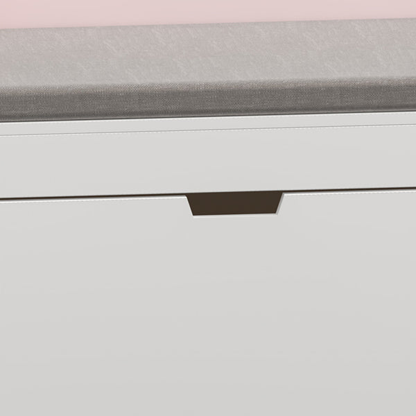 Raft pentru copii cu bancheta Vestnes 70x100x45 cm roz/alb [en.casa]