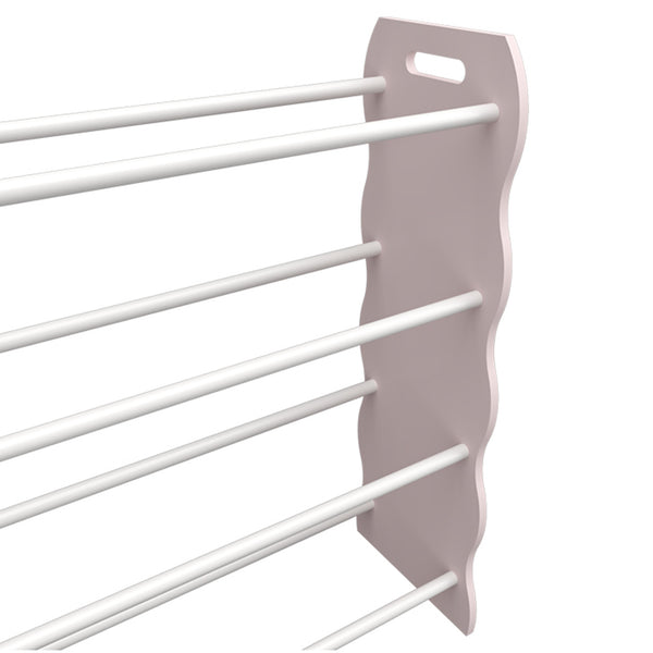 Raft copii Vestnes 78x86x26,5 cm vata zahar roz/alb [en.casa]