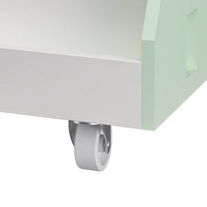 Raft mobil pentru copii Vipsali 50x33x34 cm verde menta/alb [en.casa]