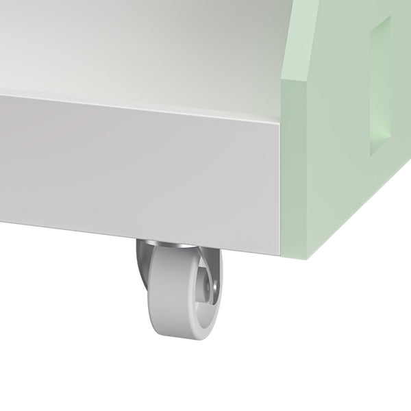 Raft mobil pentru copii Vipsali 50x33x34 cm verde menta/alb [en.casa]