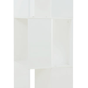 Raft rotativ Fjelmarirg 109x34x34 cm alb [en.casa]