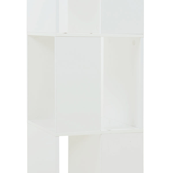 Raft rotativ Fjelmarirg 109x34x34 cm alb [en.casa]