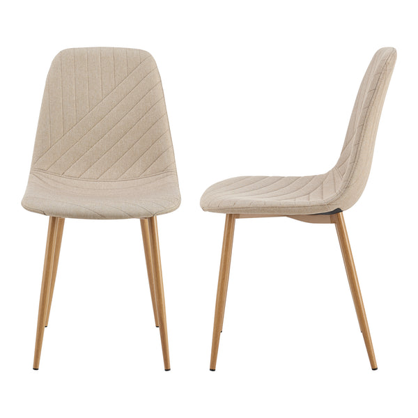 Set masa rotunda si 4 scaune Hemnes 75x100 cm efect lemn stejar/maro deschis [en.casa]