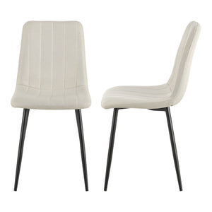 Set masa rotunda si 4 scaune Hemnes 75x100 cm efect lemn stejar/bej [en.casa]