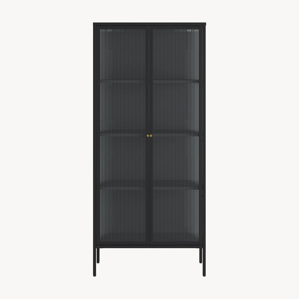 Vitrina Vinterhavn negru [en.casa]