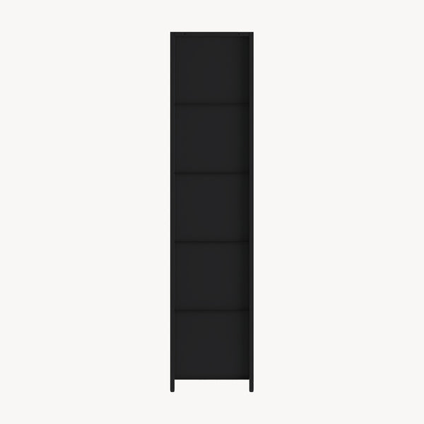 Dulap inalt Ostersund 174x40x35 cm otel negru [en.casa]
