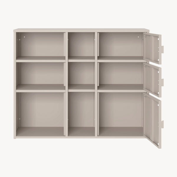 Dulap documente Kliri 81x100x32 cm otel camel [en.casa]