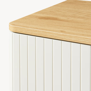 Comoda Ferrersp 80x80x40 cm efect stejar/oatmeal [en.casa]