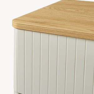 Comoda cu 3 sertare Ferrersp 70x60x40 cm efect stejar/oatmeal/natur [en.casa]